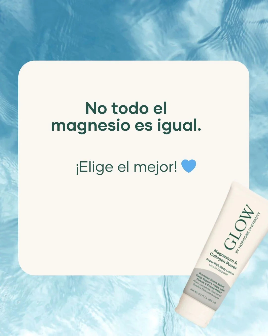 Loción corporal súper rica en magnesio