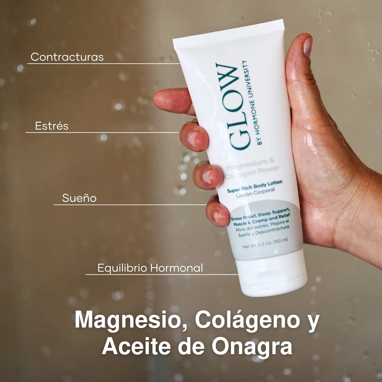 Magnesium & Collagen Body Lotion · Glow by Hormone University | 150 ml