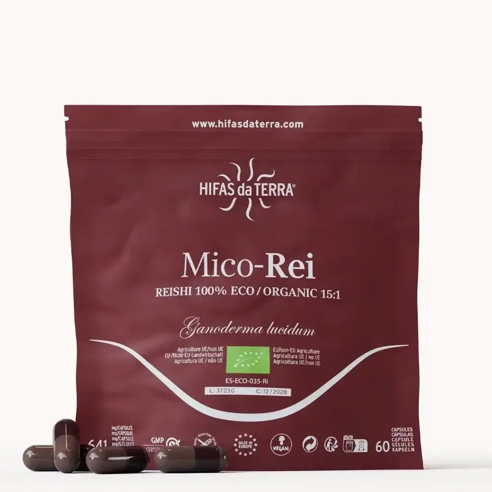 Reishi Mico-Rei Recarga · Hifas da Terra | 60 cápsulas