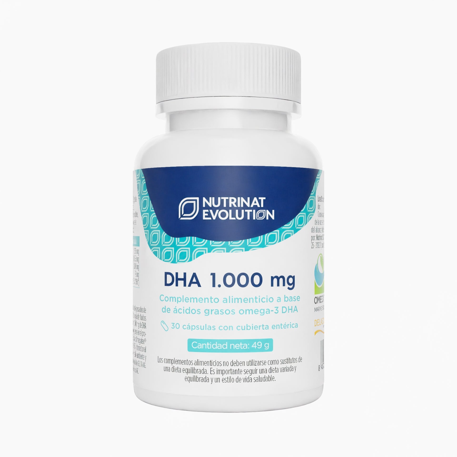 DHA 1,000 mg (30 caps) – Brain, Vision & Cardiovascular Support (High-Purity Omega-3 DHA) -