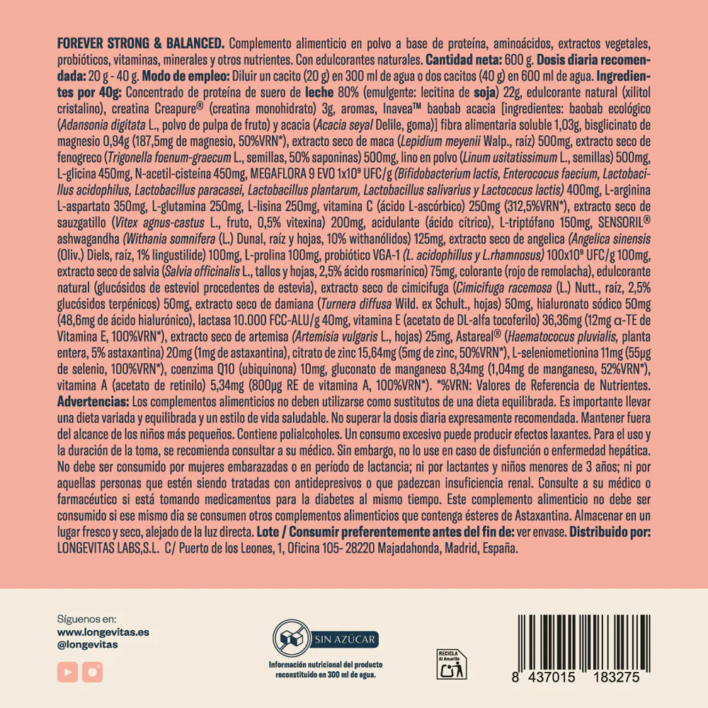 Forever de Elsa Pataky · Longevitas | 600 g
