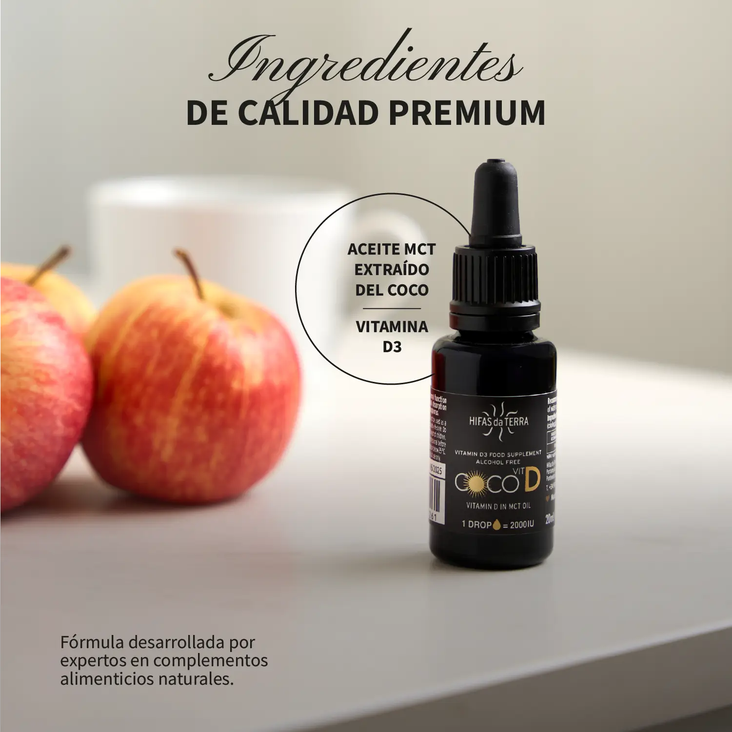 Aceite COCOVIT D · Hifas da Terra | 20 ml