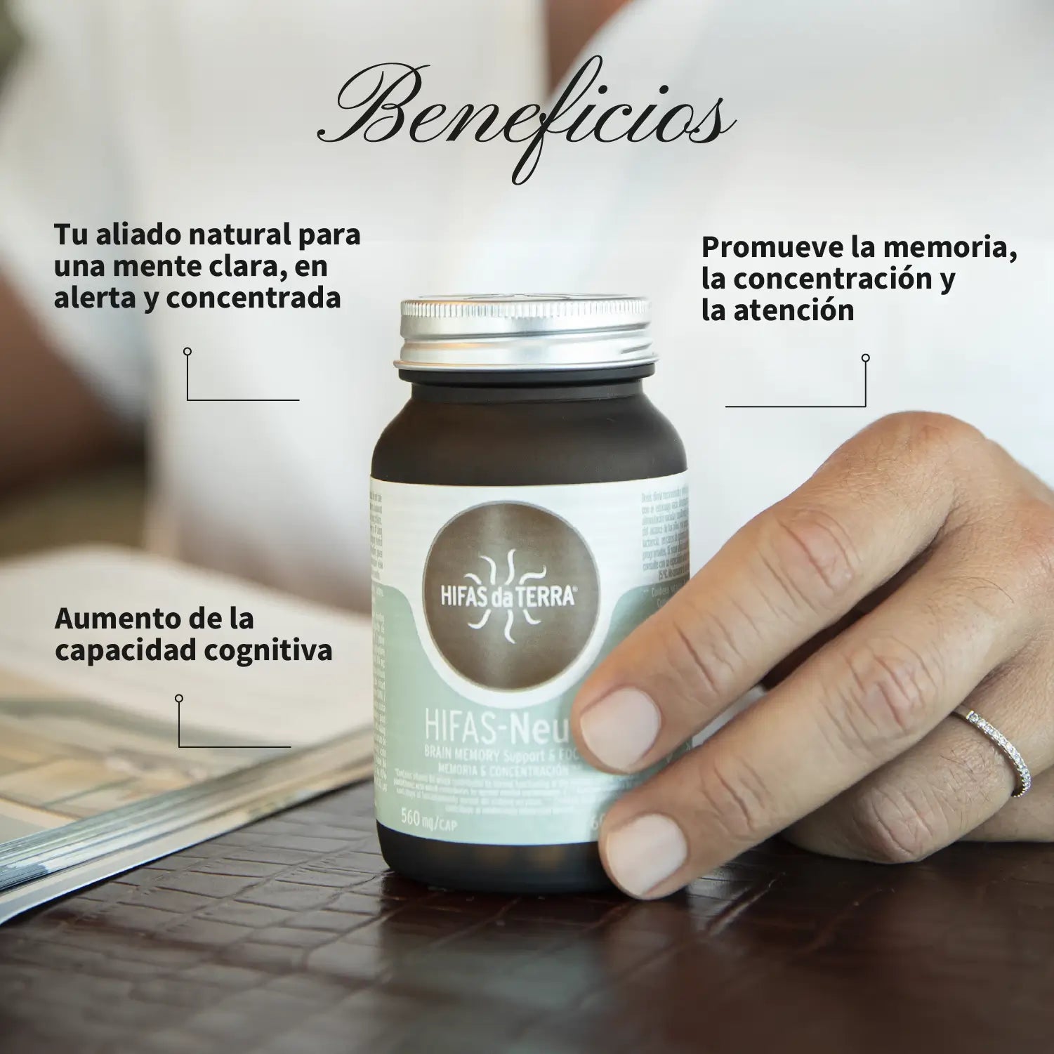 Melena de León y Chaga Hifas-Neuro · Hifas da Terra | 60 cápsulas