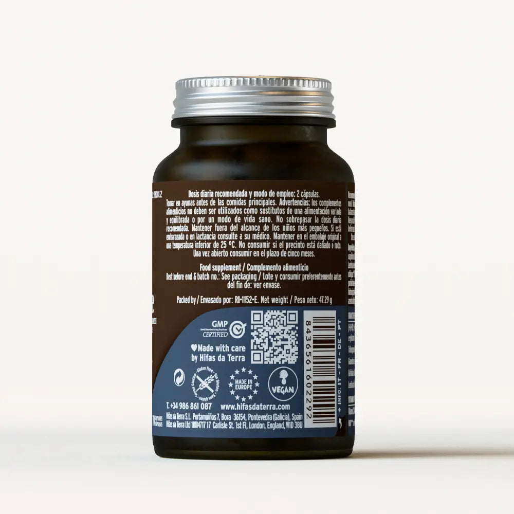 Extractos puros Mico-Five de hongos reishi, shiitake, maitake, sun y chaga