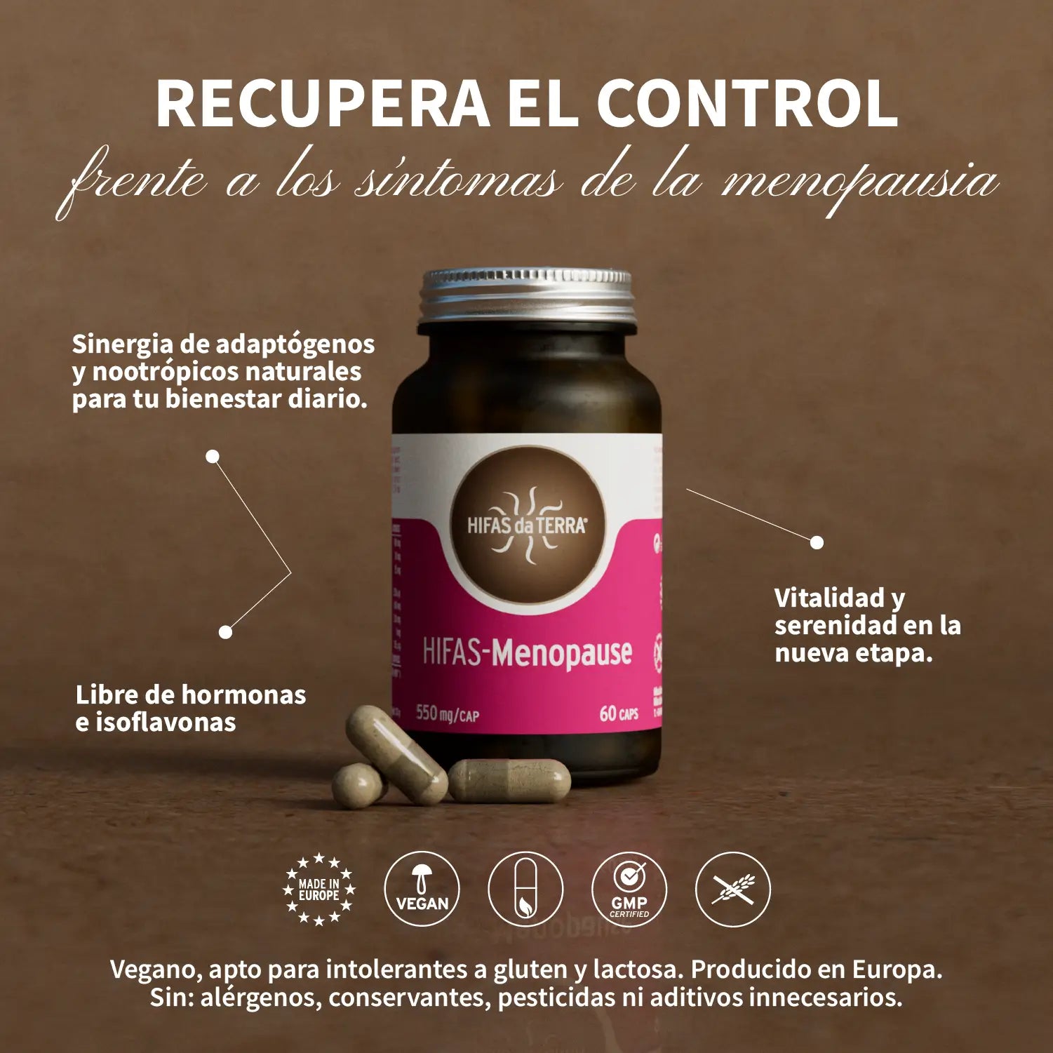 Adaptógenos Hifas-Menopause · Hifas da Terra | 60 capsules
